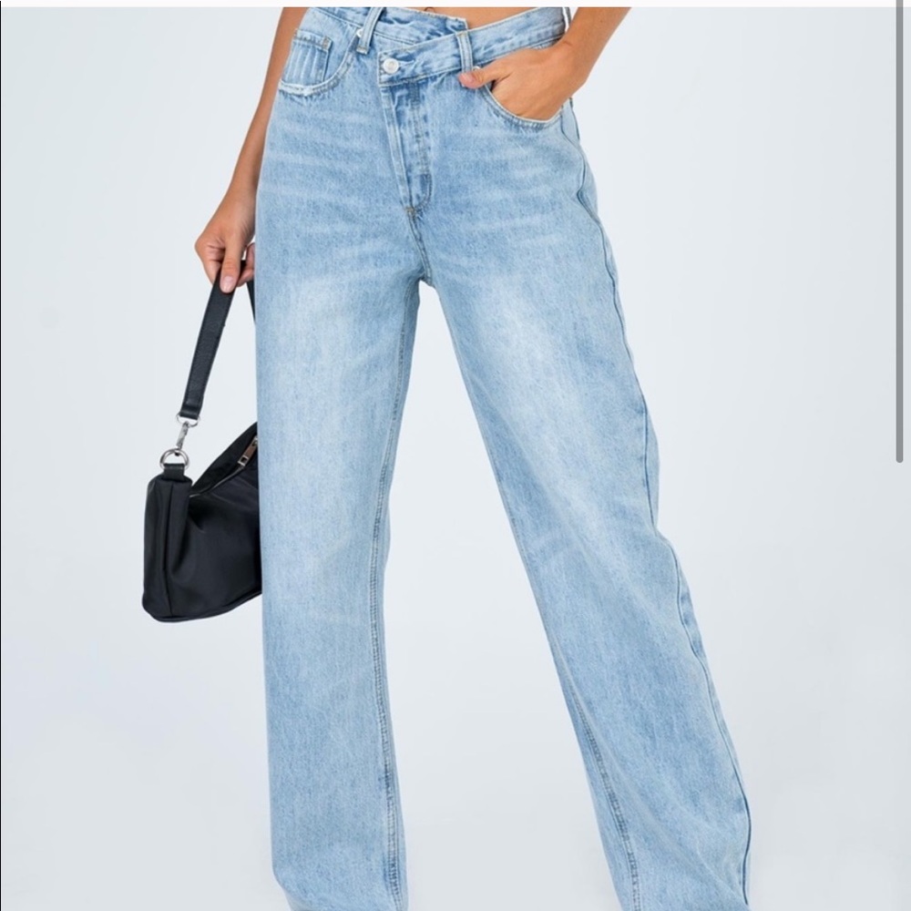 Princess Polly Asymmetrical Jeans
